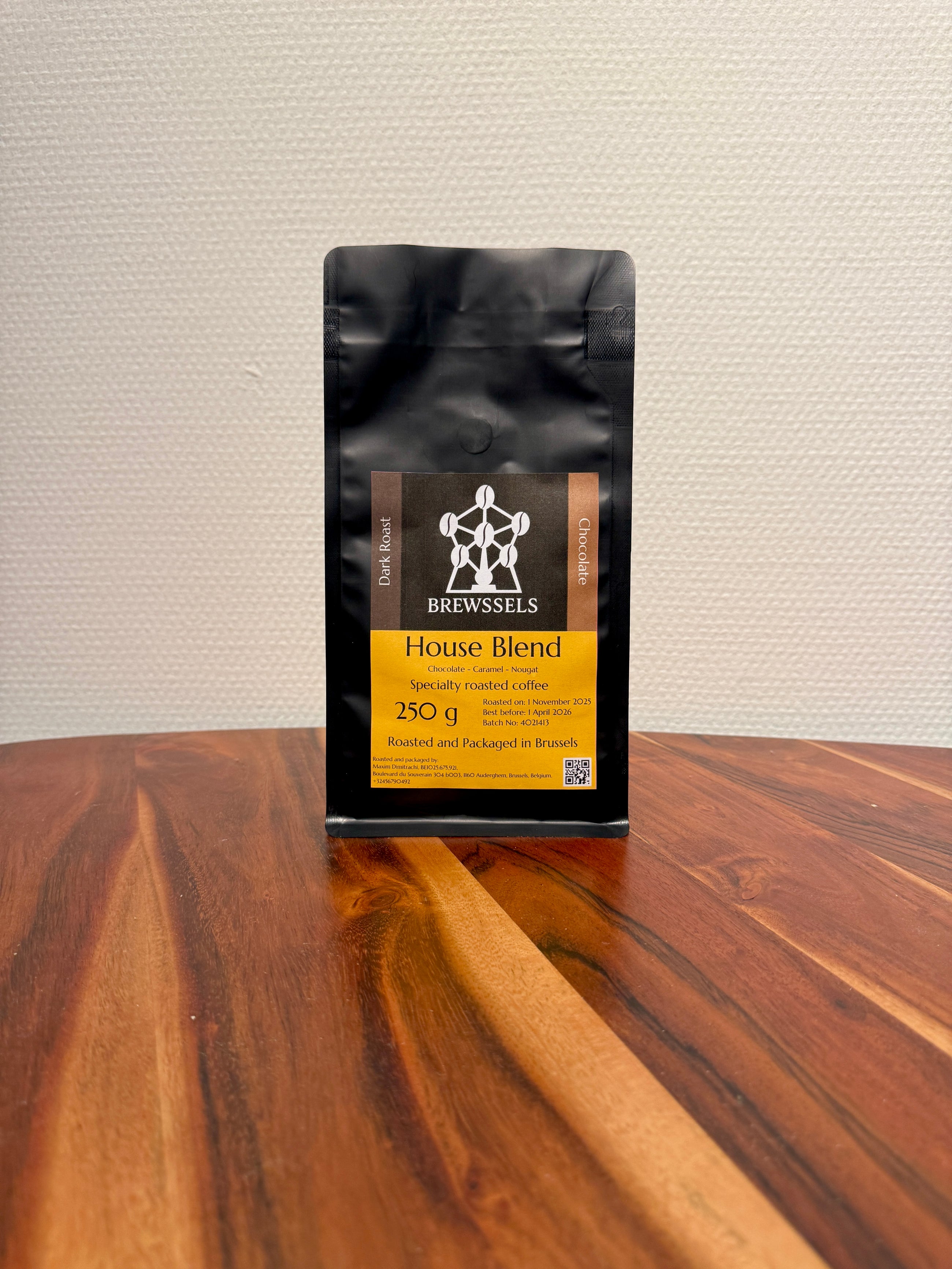 Brewssels – House Blend Chocolate – Roasted Coffee Beans Brussels