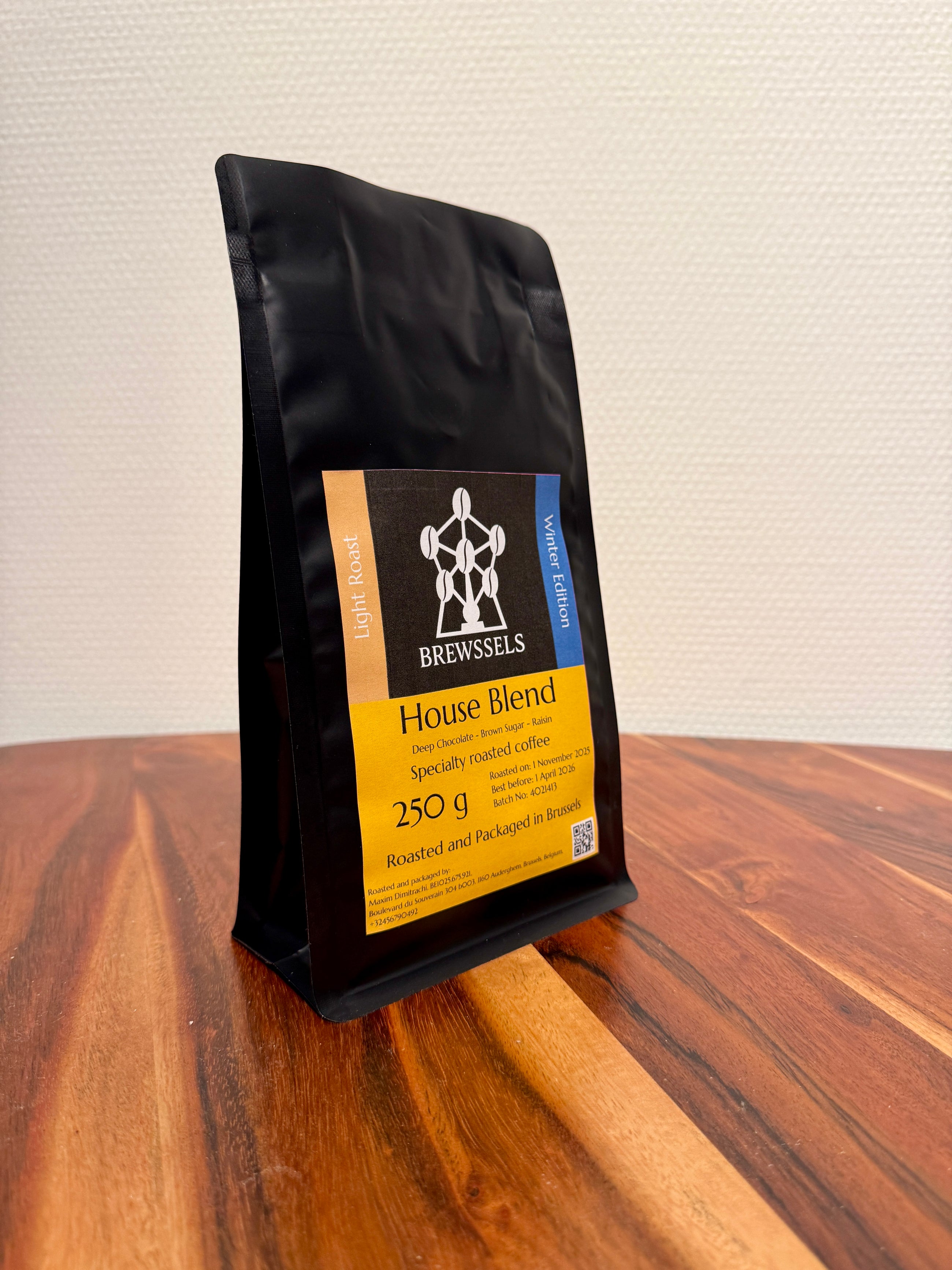 Brewssels – House Blend Winter Edition – Roasted Coffee Beans Brussels