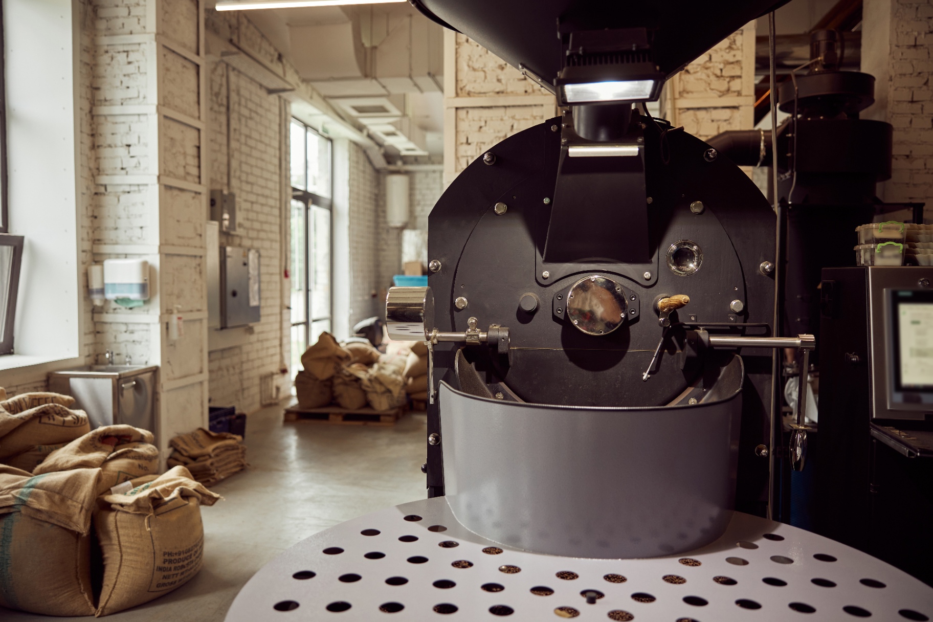 Brewssels coffee roasting workplace