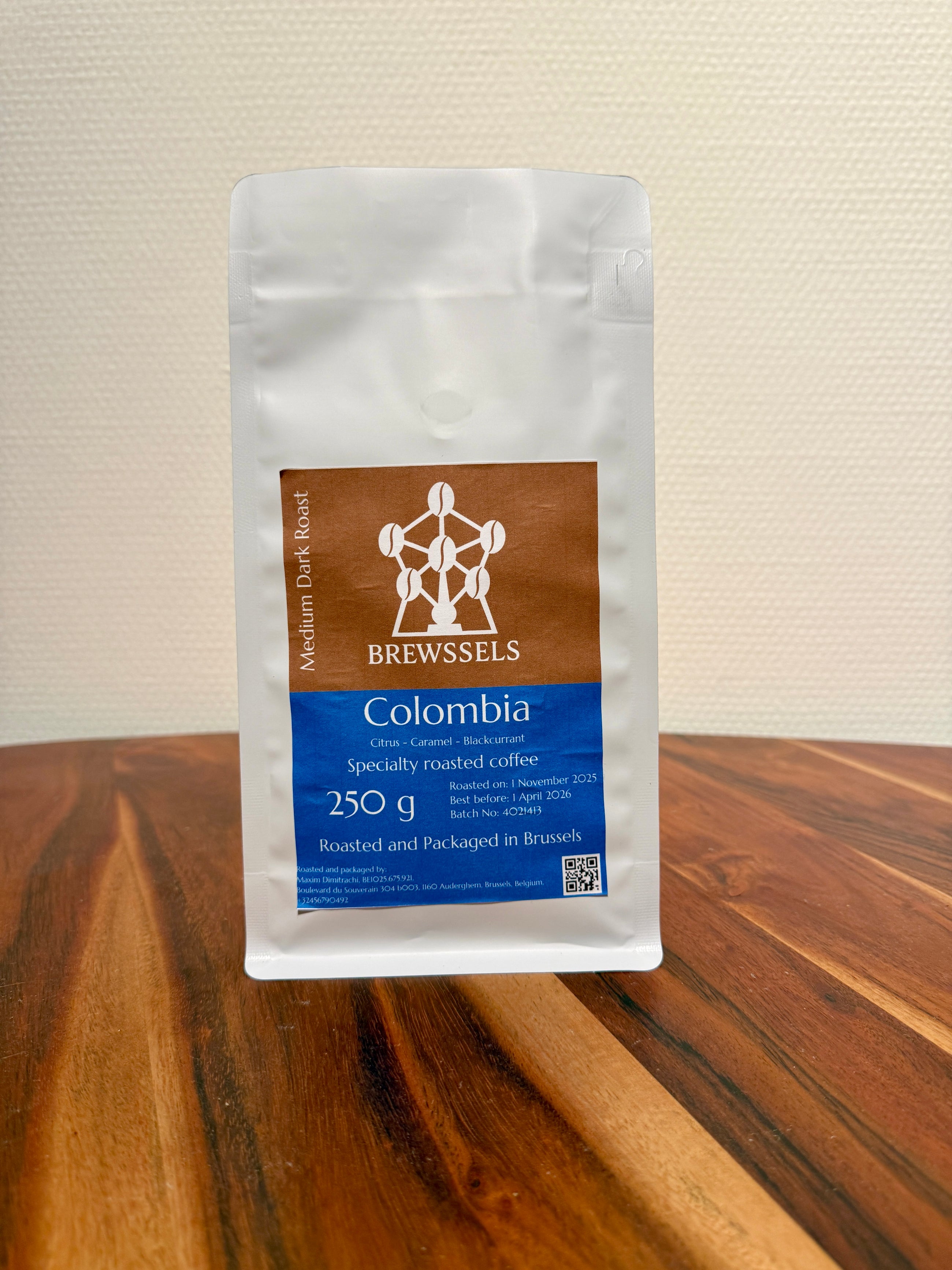 Brewssels – Colombia Supremo – Roasted Coffee Beans Brussels