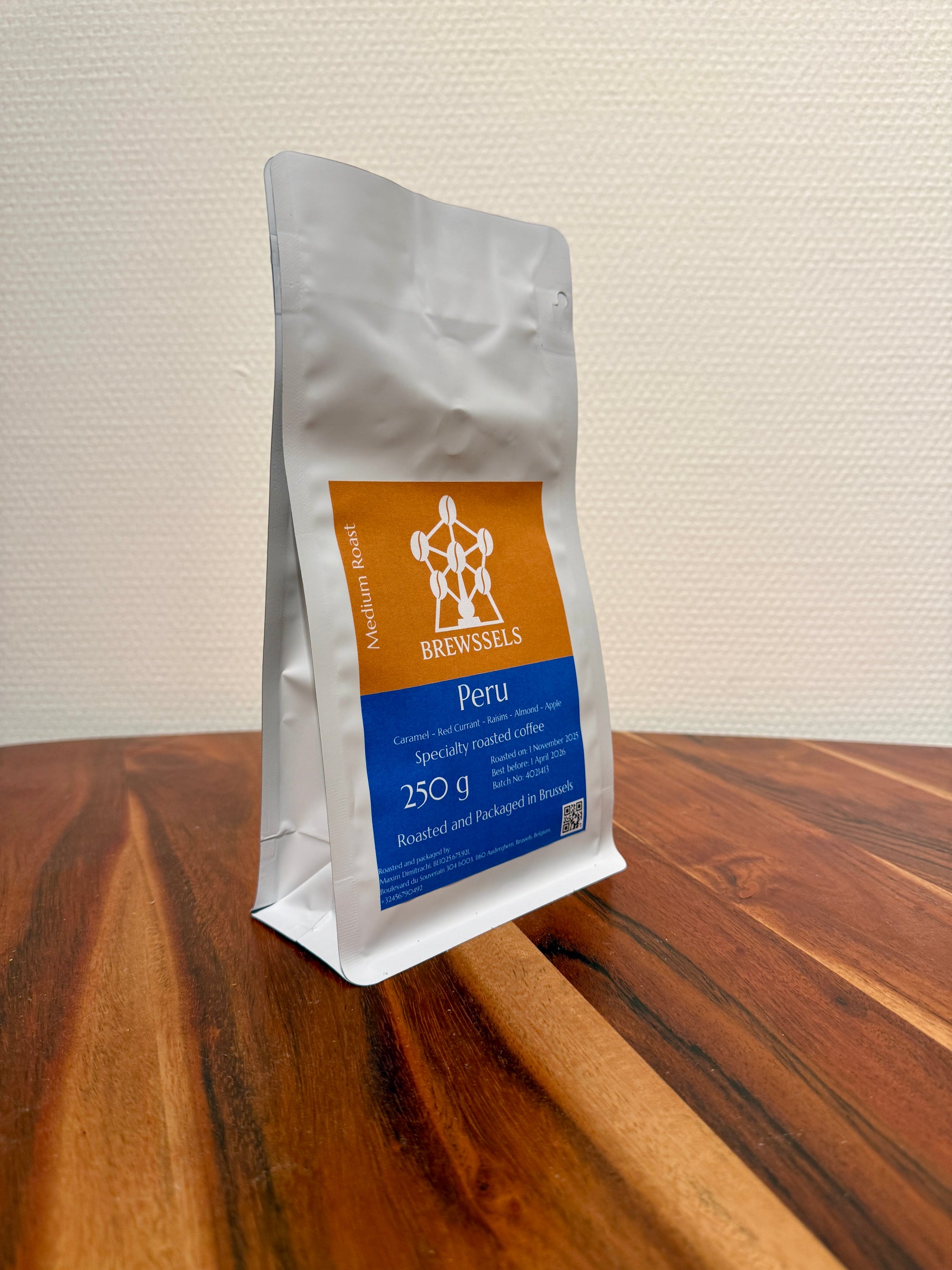 Brewssels – Peru Cajamarca – Roasted Coffee Beans Brussels