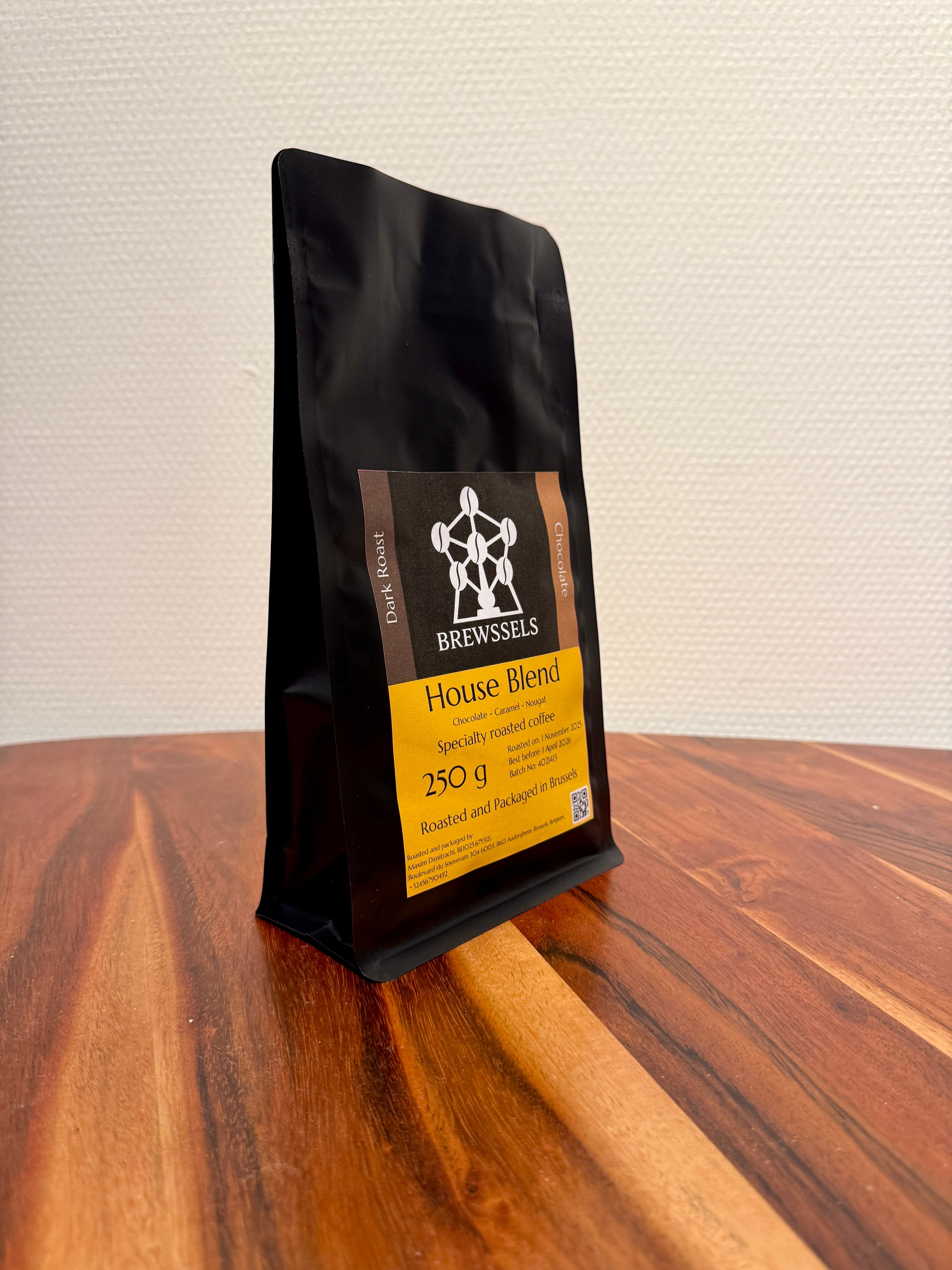 Brewssels – House Blend Chocolate – Roasted Coffee Beans Brussels