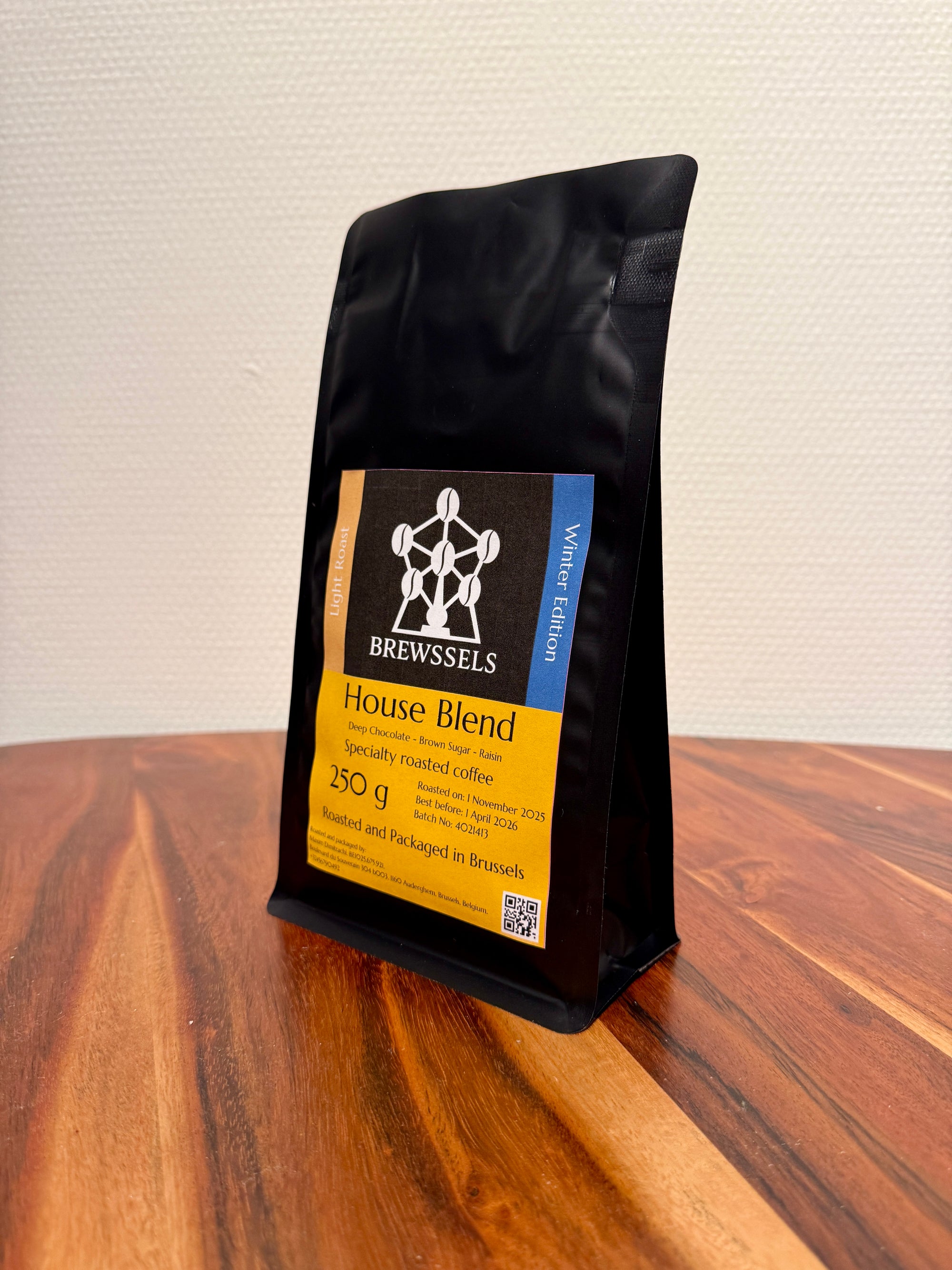 Brewssels – House Blend Winter Edition – Roasted Coffee Beans Brussels