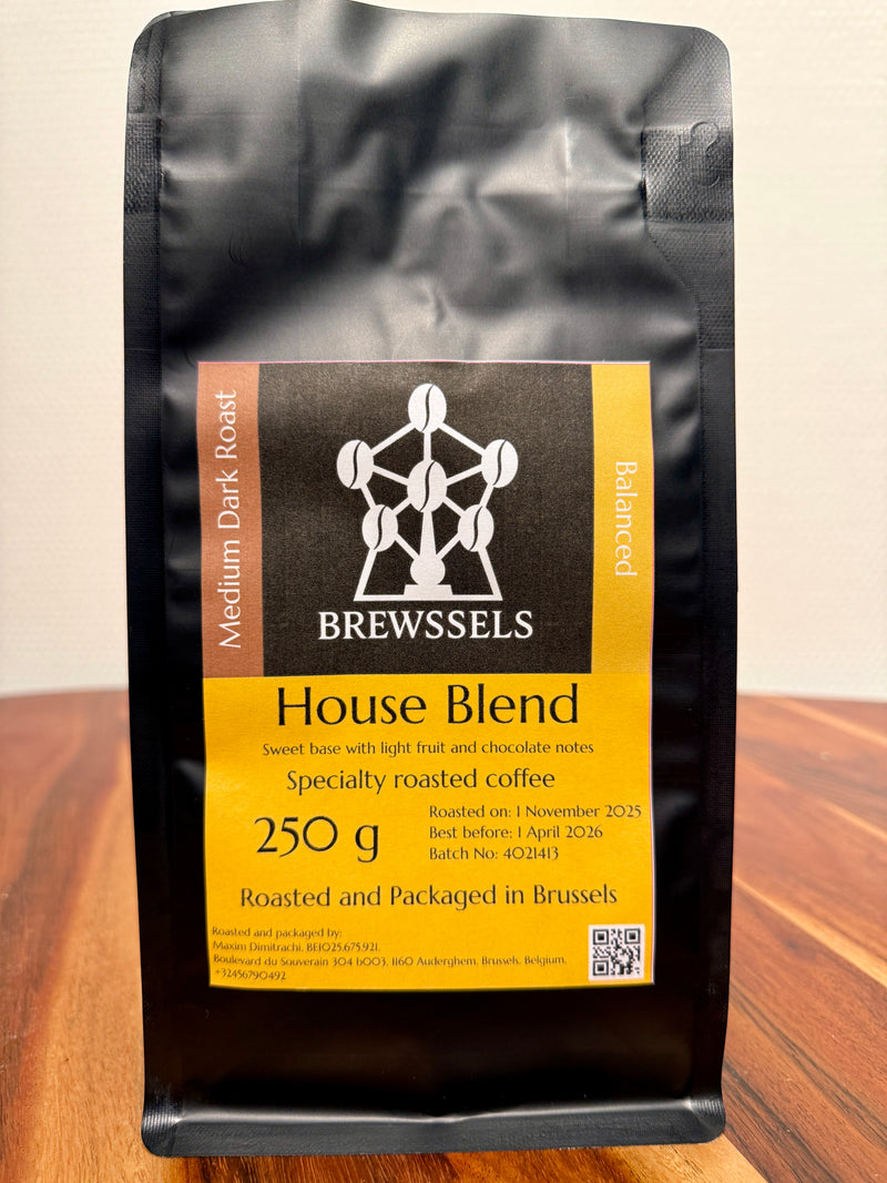 Brewssels – House Blend Balanced – Roasted Coffee Beans Brussels