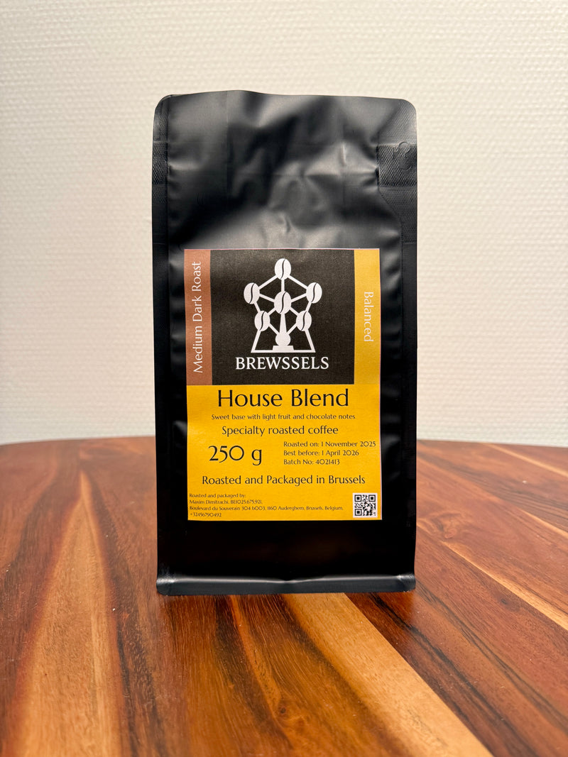 Brewssels – House Blend Balanced – Roasted Coffee Beans Brussels