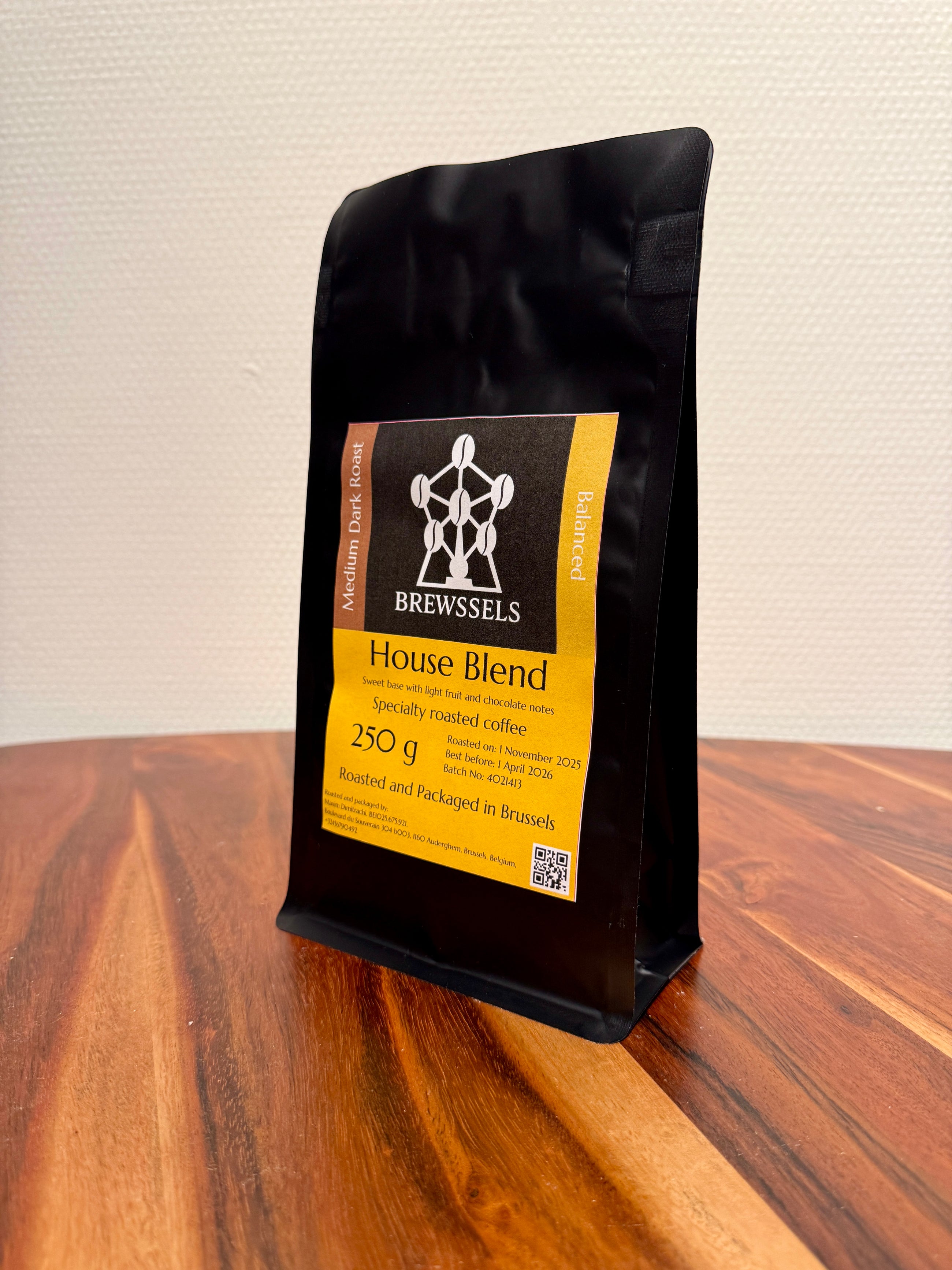 Brewssels – House Blend Balanced – Roasted Coffee Beans Brussels