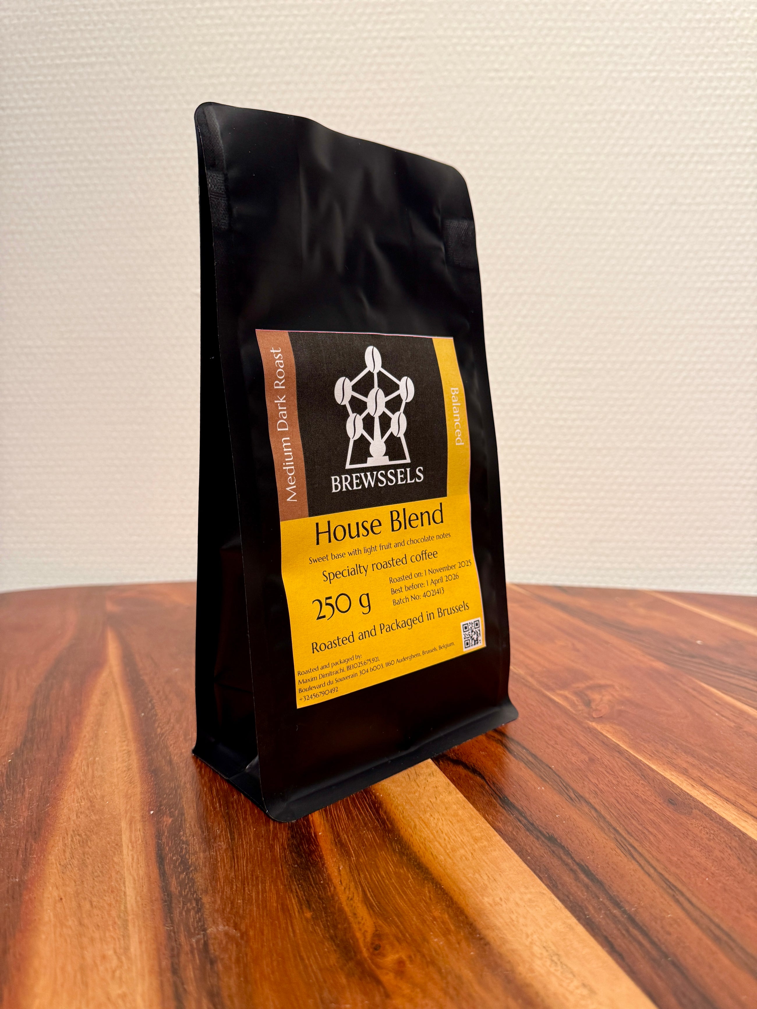 Brewssels – House Blend Balanced – Roasted Coffee Beans Brussels