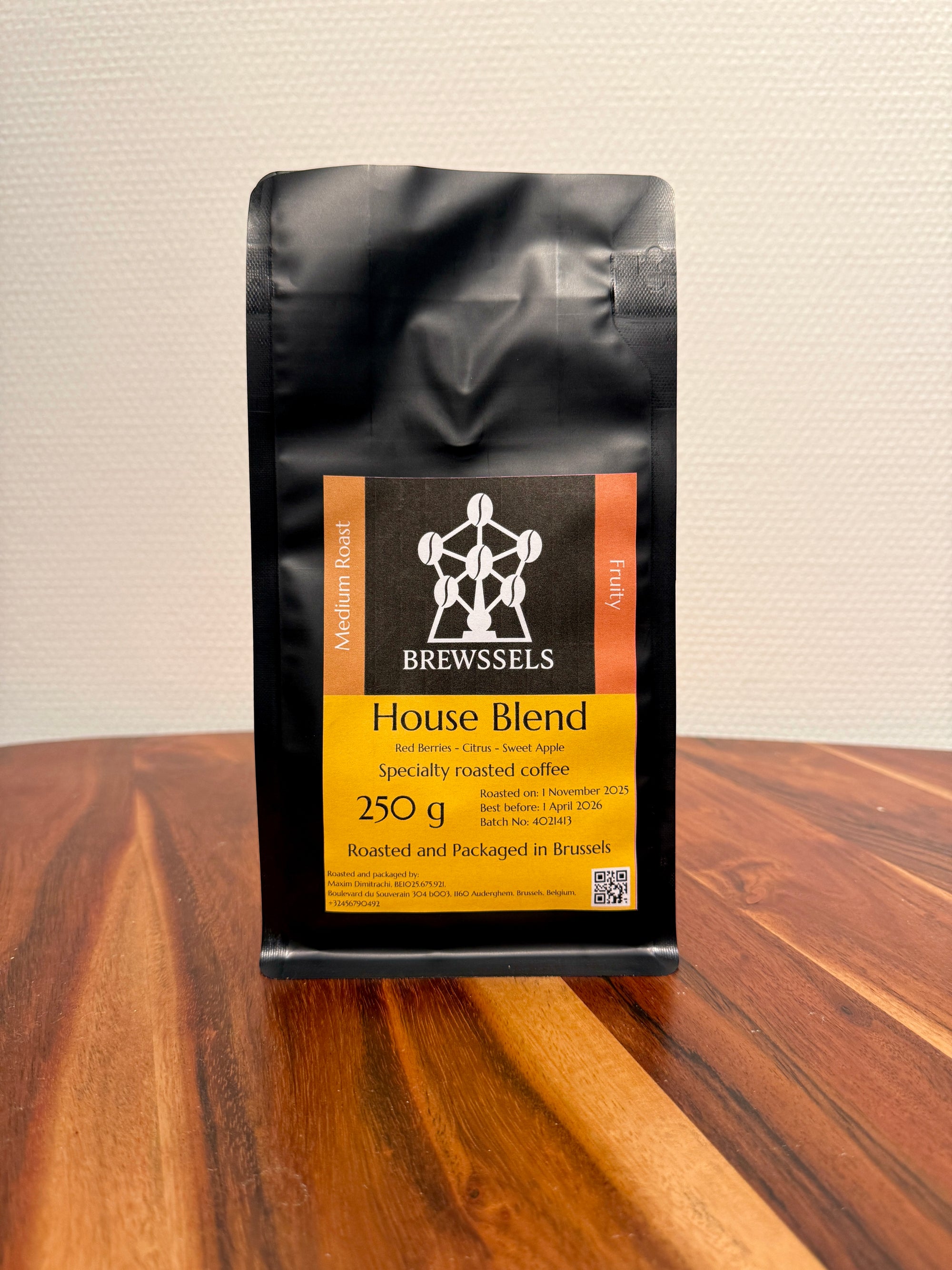 Brewssels – House Blend Fruity – Roasted Coffee Beans Brussels