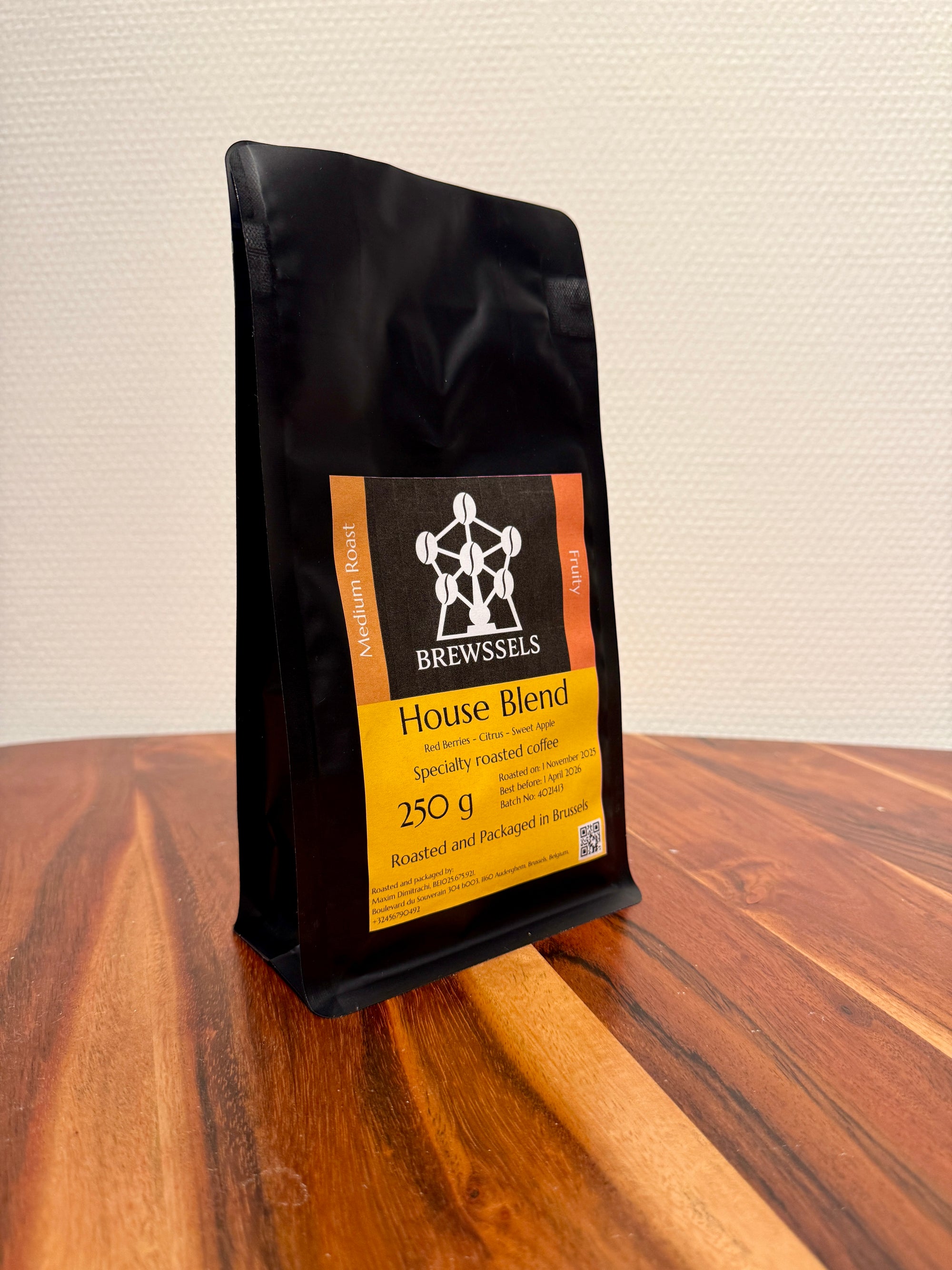 Brewssels – House Blend Fruity – Roasted Coffee Beans Brussels